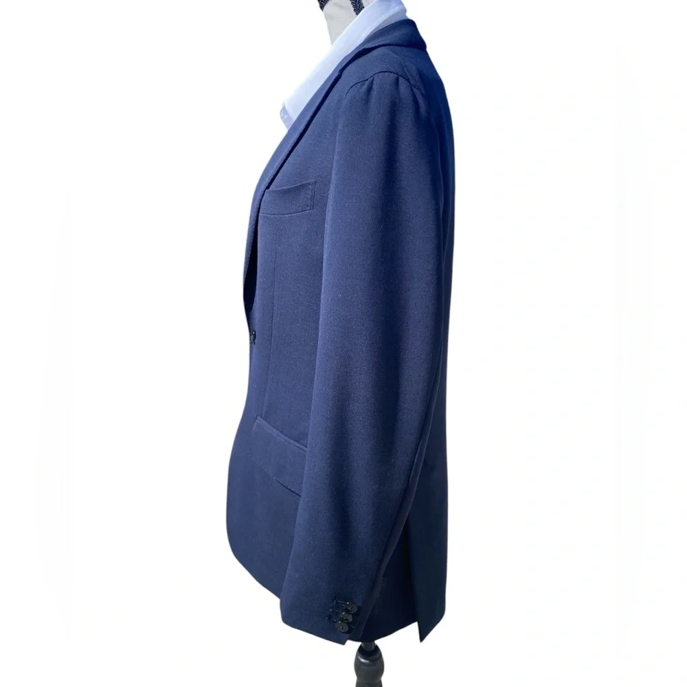 Boggi Milano Slim Fit Navy Blazer  Lanificio F.lli Cerruti Fabric Men’s Coat